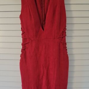 Chic Backless Red Dress